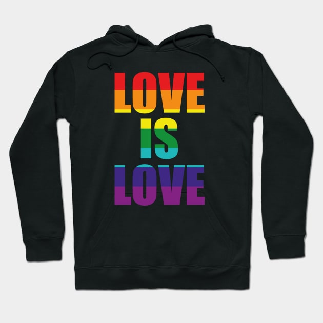 Love Is Love Gay Pride LGTB Hoodie by dconciente